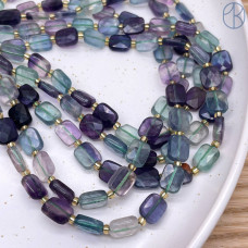 Флюорит фриформ прямоугольник огранка 10х8 мм