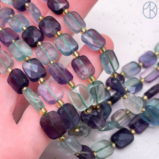 Флюорит фриформ прямоугольник огранка 10х8 мм