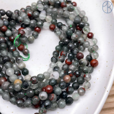 Гелиотроп мелкая огранка 6 мм (128 граней)