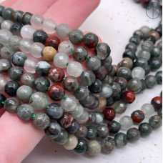 Гелиотроп мелкая огранка 6 мм (128 граней)