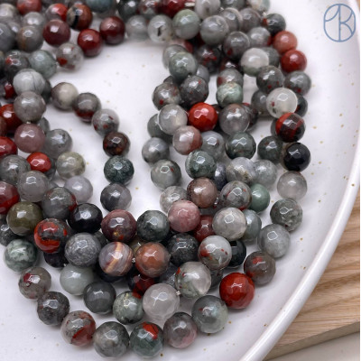 Гелиотроп мелкая огранка 8 мм (128 граней)