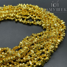 Гематин имитация Сколы шлифованые цвет светлое золото 6-7мм