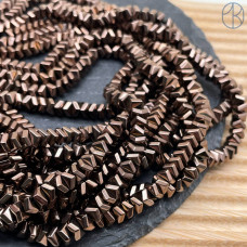 Гематин многогранник имитация, цвет коричневый 6 мм Гематин многогранник имитация, цвет коричневый 6 мм