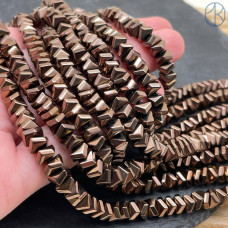 Гематин многогранник имитация, цвет коричневый 6 мм Гематин многогранник имитация, цвет коричневый 6 мм