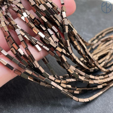 Гематин прямоугольник, цвет коричневый 4х2 мм