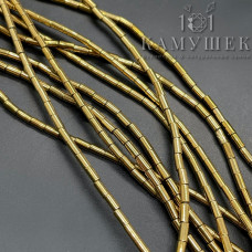 Гематин трубочки имитация цвет золото 4*2 мм