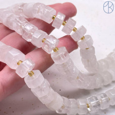 Горный хрусталь диски фриформ ~ 10х5 мм