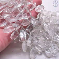 Горный хрусталь галтовка ~ 11-14 мм Горный хрусталь галтовка ~ 11-14 мм