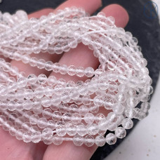 Горный хрусталь мелкая огранка 4 мм (128 граней)