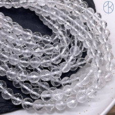 Горный хрусталь мелкая огранка 8 мм (128 граней)