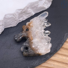 Горный хрусталь морской конек ~ 5 см