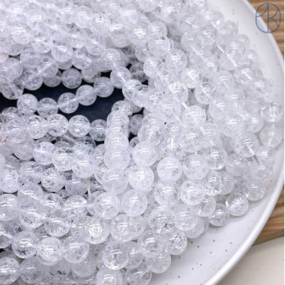 Горный хрусталь (с эффектом снежного кварца) 10 мм