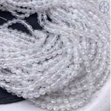 Горный хрусталь (с эффектом снежного кварца) 6 мм