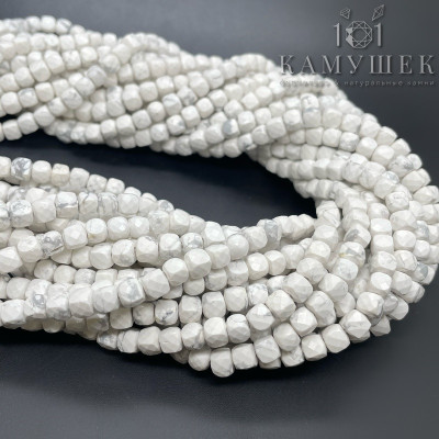 Говлит (магнезит) куб огранка 5х5 мм