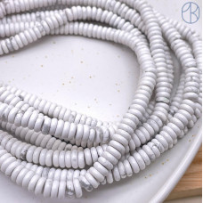 Говлит (магнезит) рондель 6х2 мм