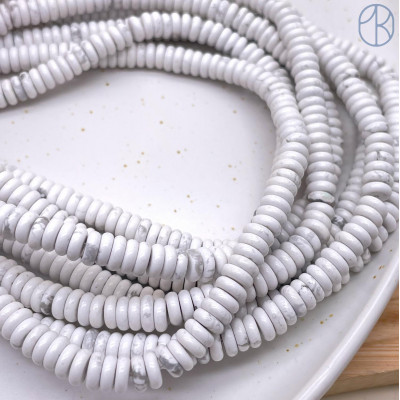 Говлит (магнезит) рондель 6х2 мм