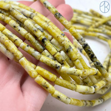 Говлит (магнезит) желтый трубочки 13х4 мм