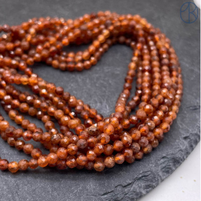 Гранат коричневый микроогранка 3,5 мм