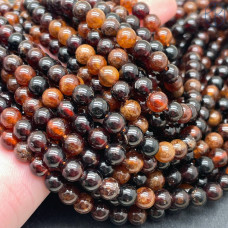Гранат микс красно-коричневый 6 мм
