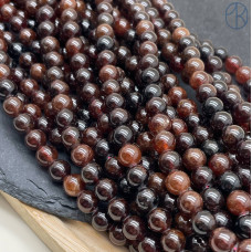 Гранат микс красно-коричневый 8 мм