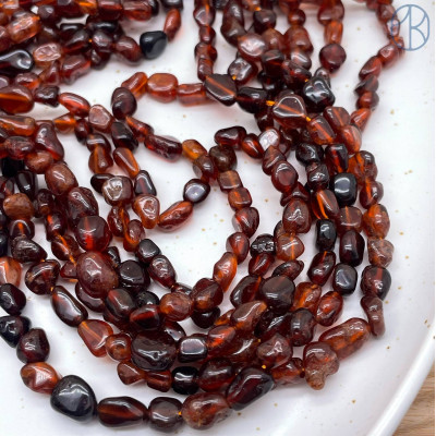 Гранат оранжевый галтовка ~ 6-8 мм