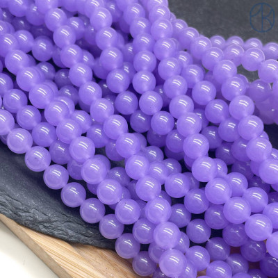 Халцедон фиолетовый тонированный 8 мм