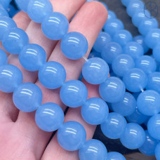 Халцедон голубой тонированный 12 мм