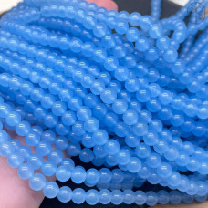 Халцедон голубой тонированный 6 мм