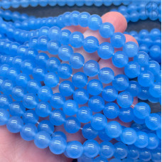 Халцедон голубой тонированный 8 мм