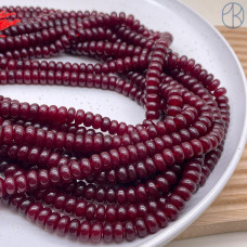 Халцедон красный рондель 8х5