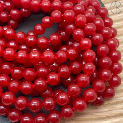 Халцедон красный тонированный 10 мм