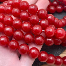 Халцедон красный тонированный 12 мм