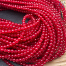 Халцедон красный тонированный 4 мм