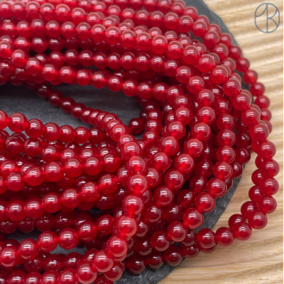 Халцедон красный тонированный 6 мм