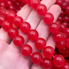 Халцедон малиновый тонированный 10 мм
