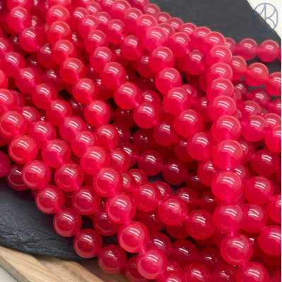 Халцедон малиновый тонированный 12 мм