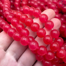 Халцедон малиновый тонированный 12 мм