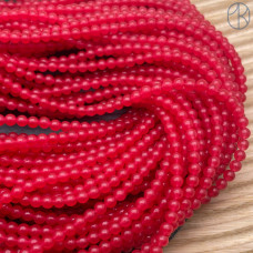 Халцедон малиновый тонированный 4 мм