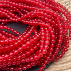 Халцедон малиновый тонированный 6 мм