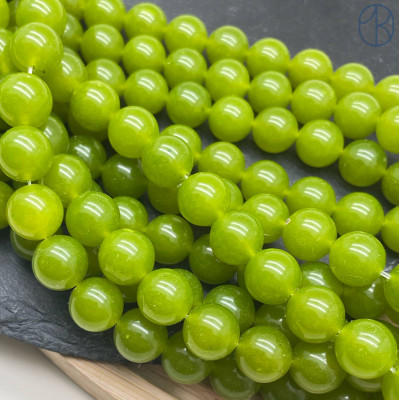 Халцедон оливковый тонированный 12 мм