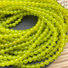 Халцедон оливковый тонированный 6 мм Халцедон оливковый тонированный 6 мм