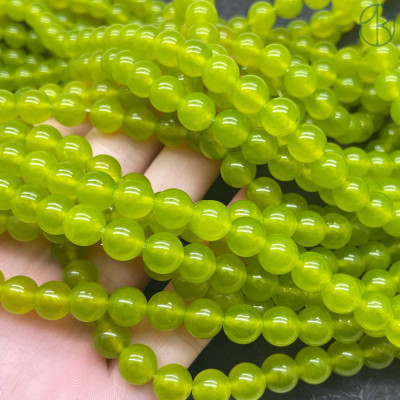 Халцедон оливковый тонированный 8 мм