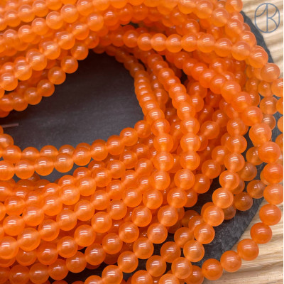 Халцедон оранжевый тонированный 6 мм