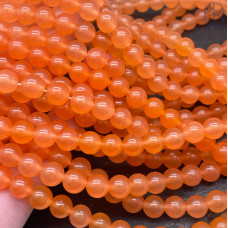Халцедон оранжевый тонированный 8 мм