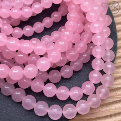 Халцедон розовый тонированный 10 мм