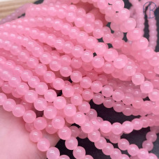 Халцедон розовый тонированный 6 мм