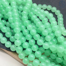 Халцедон светло-зеленый тонированный 10 мм Халцедон светло-зеленый тонированный 10 мм