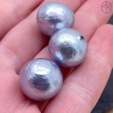 Хлопковый жемчуг, цвет сиреневый 16 мм