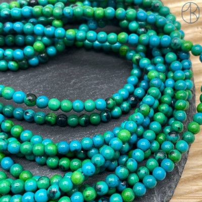 Хризоколла (имитация) 4 мм