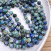 Хризоколла с Азуритом крученая огранка 8 мм